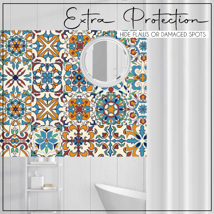 3D Geometric Tile Decals (10pcs)