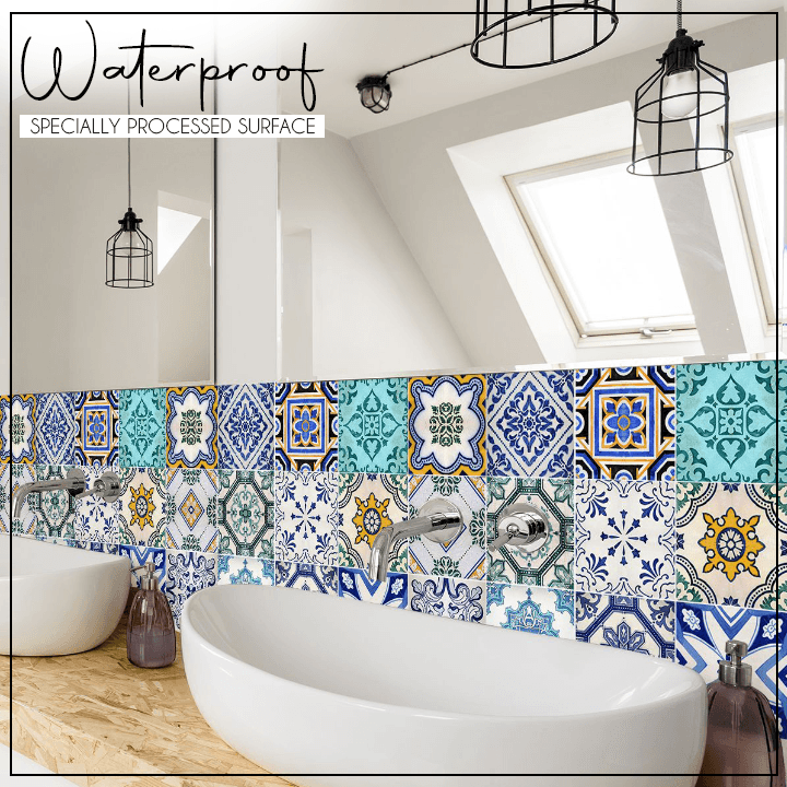 3D Geometric Tile Decals (10pcs)
